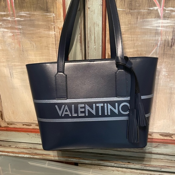 Valentino navy tote - Picture 10 of 12